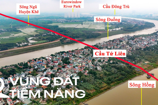 Khu vực  sắp được xây cầu 20.000 tỷ đồng vượt 2 con sông lớn, đi qua đại dự án của Vinhomes ở Hà Nội
