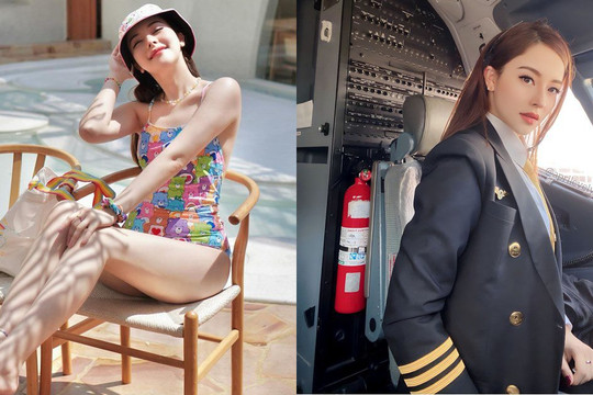 Rời đồng phục bay, "phi công đẹp nhất lịch sử hàng không Thái" khoe vẻ quyến rũ với đồ bơi