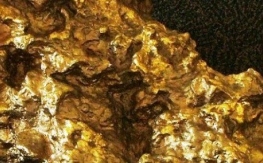 Hai người đàn ông đào được cục vàng khổng lồ dài 60cm, nặng 72kg