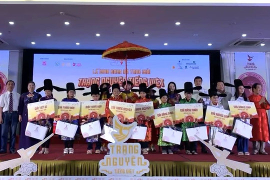 Cả 30 thí sinh Phú Thọ thi Trạng nguyên Tiếng Việt cấp Quốc gia đều đạt giải