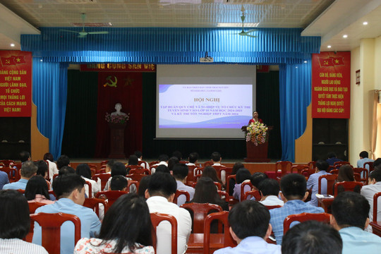 Thái Nguyên tập huấn công tác tổ chức các kỳ thi năm 2024