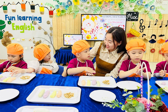 Hà Nội có khoảng 90.000 trẻ em mẫu giáo được làm quen với tiếng Anh