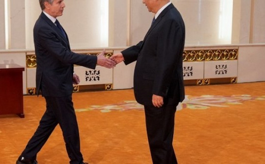 Ông Tập nói  “cần cài nút áo đầu tiên đúng cách” khi gặp Ngoại trưởng Mỹ ở Bắc Kinh