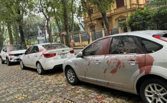 Vụ hàng loạt ô tô bị tạt sơn đỏ ở Hà Nội: Tạm giữ hình sự 4 đối tượng