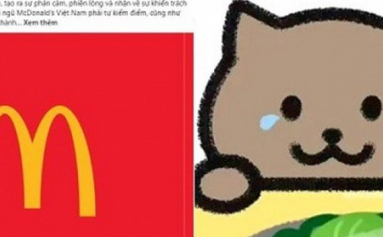 McDonald’s Việt Nam xin lỗi vì lấy câu chuyện của Mèo Béo PR sản phẩm
