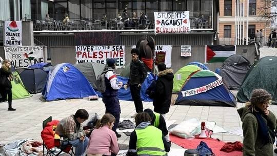 Sinh viên biểu tình ủng hộ Palestine đã lan sang Bắc Âu