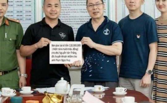 Người đàn ông Hà Nội chuyển nhầm 110 triệu đồng vào tài khoản một cá nhân ở Thanh Hóa