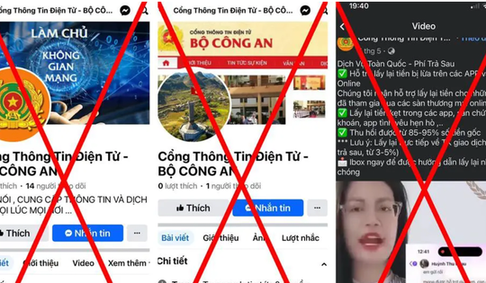 Giả mạo cổng thông tin Bộ Công an để giăng bẫy lừa đảo