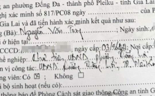 Bất ngờ lời khai của chủ tịch phường với CSGT khi đo nồng độ cồn