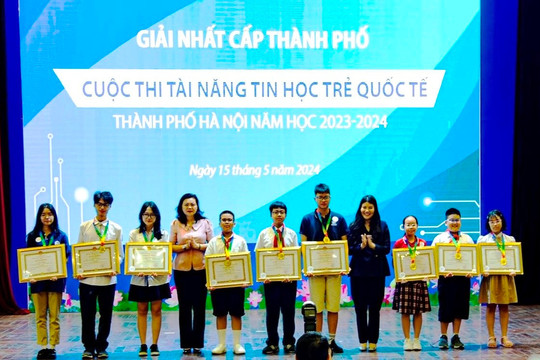 Gần 30.000 học sinh dự cuộc thi Tài năng tin học trẻ quốc tế thành phố Hà Nội