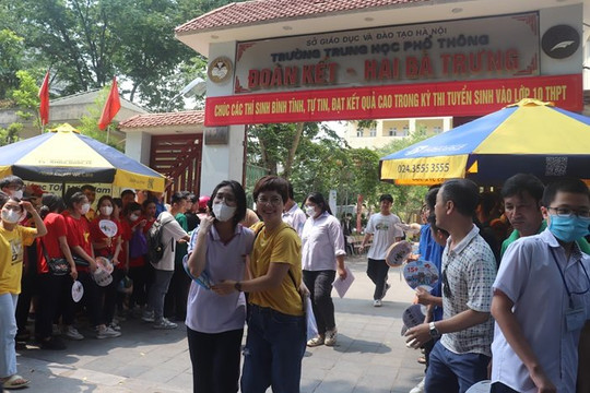 Top trường công lập Hà Nội có thí sinh đăng ký vào 10 thấp