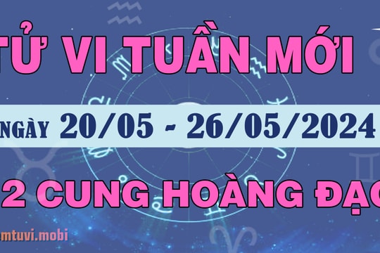 Tử vi tuần mới 12 cung hoàng đạo 20/5 - 26/5/2024: Song Tử lạc quan, Bọ Cạp cứng nhắc