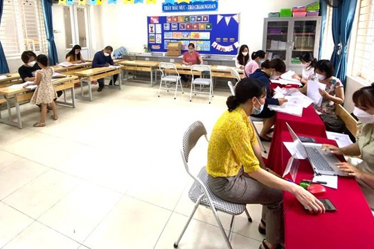 Trước ngày 31/5, học sinh Hà Nội sẽ được cấp mã tuyển sinh đầu cấp