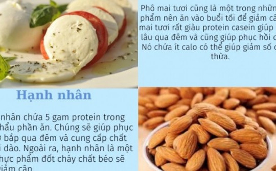 7 thực phẩm giá rẻ, tốt nhất nên ăn vào ban đêm để giảm cân