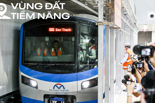 Hiện trạng khu vực đang được xây dựng tuyến metro dài 11 km, trị giá 2 tỷ USD, nối trung tâm TP. HCM với khu vực gần sân bay Tân Sơn Nhất