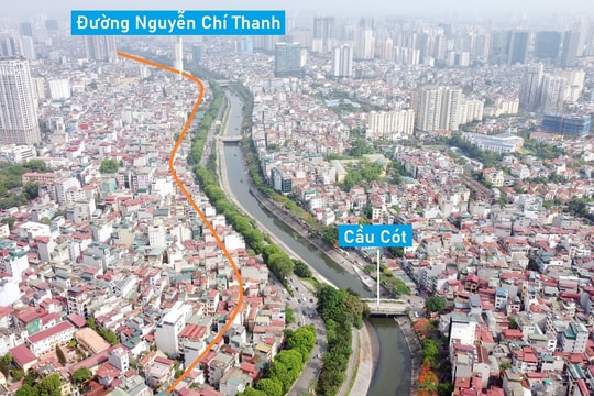 Những khu đất có thể thu hồi để mở rộng Vành đai 2 đoạn Ngã Tư Sở - Cầu Giấy