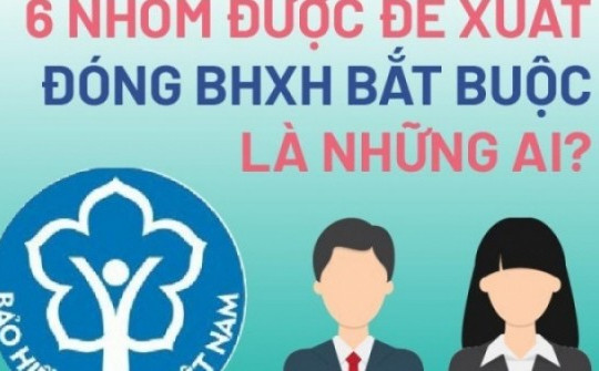 6 nhóm được đề xuất đóng BHXH bắt buộc là những ai?