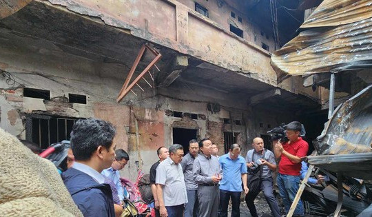 Lãnh đạo Chính phủ, Quốc hội, Hà Nội kiểm tra hiện trường vụ cháy 14 người chết