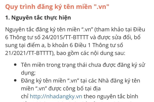 Phổ cập tên miền “.vn” để thúc đẩy phát triển kinh tế số, xã hội số