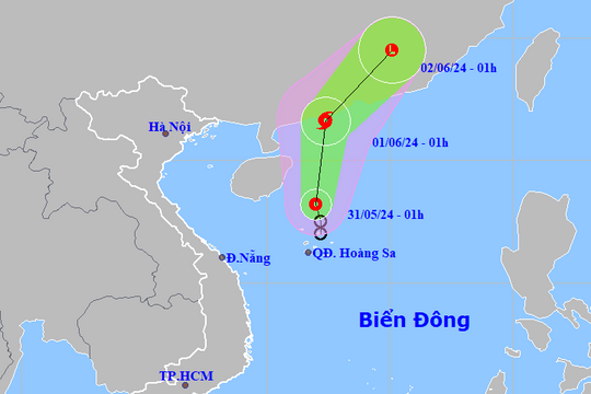 Áp thấp nhiệt đới có thể mạnh lên thành bão, đất liền tiếp tục mưa dông