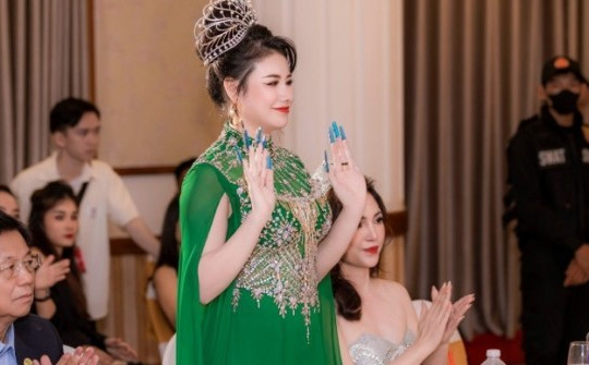 Hoa hậu Phương Triều xuất hiện đầy quyền lực tại đêm chung kết cuộc thi Hoa hậu Doanh nhân Asean 2024