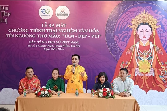 Trải nghiệm văn hóa “Tín ngưỡng thờ Mẫu: Tâm- Đẹp- Vui” tại Bảo tàng Phụ nữ Việt Nam