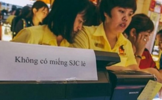 Ngân hàng Nhà nước ra công văn siết mua bán vàng miếng SJC tại cửa hàng