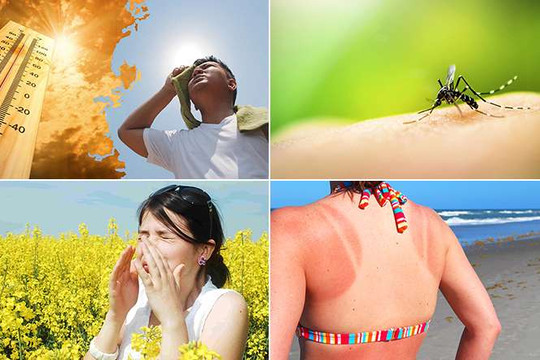 9 mối nguy hiểm đe dọa sức khỏe vào mùa hè