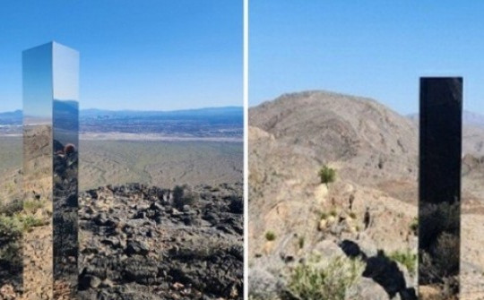 Phát hiện tảng đá nguyên khối bí ẩn trên sa mạc Las Vegas