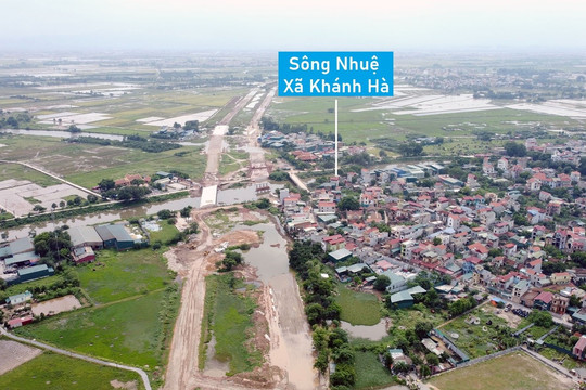 Hình ảnh đường vành đai 4 Hà Nội qua huyện Thường Tín sau một năm thi công