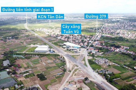 Đường liên tỉnh Hà Nội - Hưng Yên mở rộng giai đoạn 1 sắp thông xe