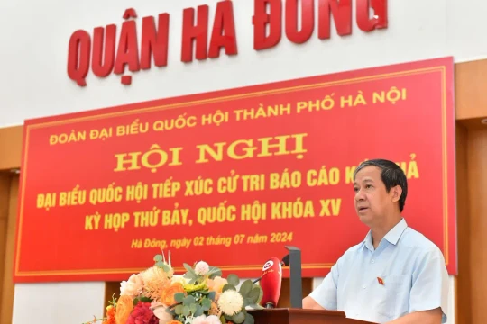 Bộ trưởng Nguyễn Kim Sơn tiếp xúc cử tri sau Kỳ họp thứ 7, Quốc hội khoá XV