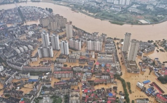 Trung Quốc: Mực nước ở nhánh sông Dương Tử dâng cao nhất 70 năm, gây ngập lụt nặng