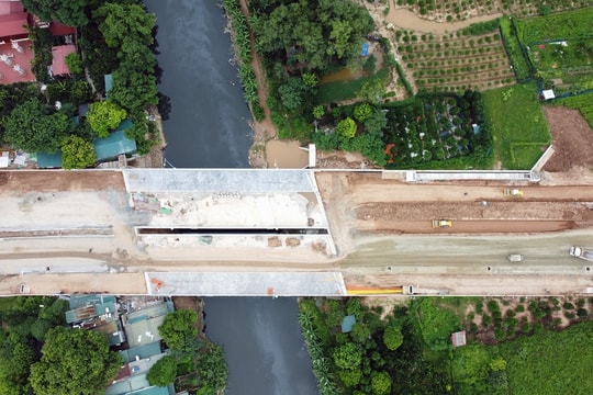 Hình ảnh đường Lê Quang Đạo kéo dài sắp hoàn thành