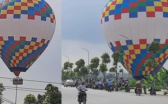 Thực hư tin đồn 9 người trên khinh khí cầu rơi xuống ruộng lúa ở Hà Nội