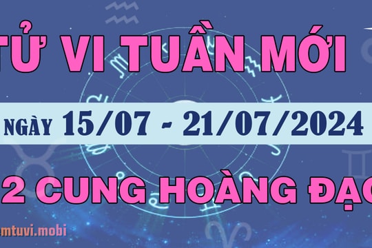 Tử vi tuần mới 12 cung hoàng đạo 15/7 - 21/7/2024: Sư Tử nghiêm túc, Xử Nữ chăm chỉ