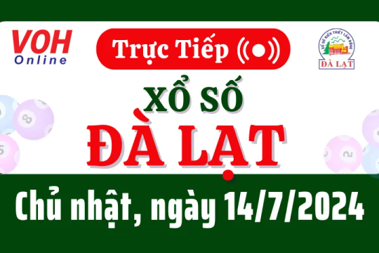 XSDL 14/7 - Kết quả xổ số Đà Lạt hôm nay chủ nhật ngày 14/7/2024