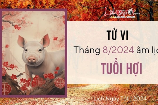 Tử vi tháng 8/2024 tuổi Hợi âm lịch: Cát tinh chiếu rọi, vận trình hanh thông