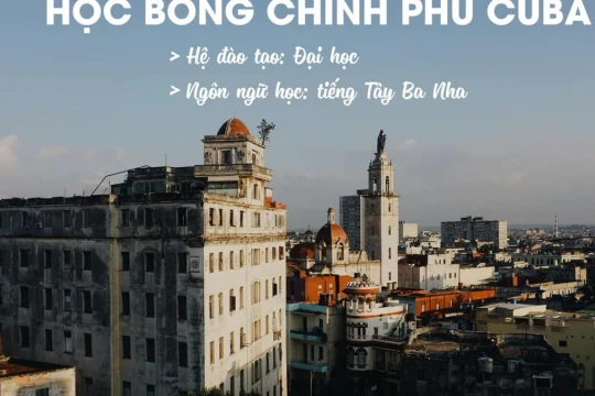 Bộ GD&ĐT thông báo tuyển sinh 15 suất học bổng diện Hiệp định tại Cu Ba