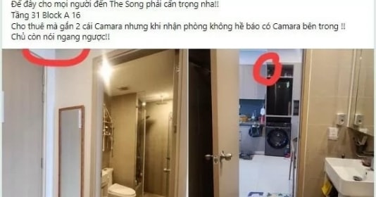 Một homestay tại chung cư The Sóng Vũng Tàu bị "tố" đặt camera quay lén, chĩa thẳng vào phòng vệ sinh