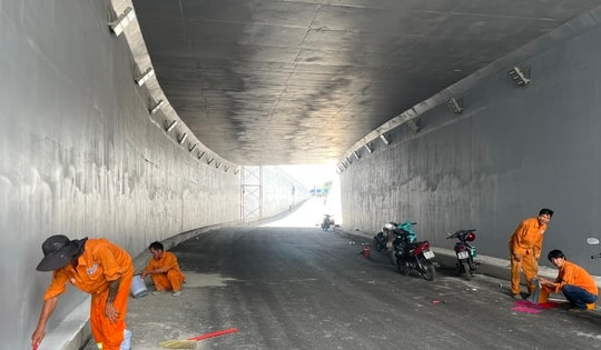 Cận cảnh nhánh hầm chui cửa ngõ Tân Sơn Nhất sắp thông xe