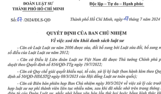 3 luật sư từng tham gia bào chữa vụ "Tịnh thất Bồng Lai" bị xóa tên