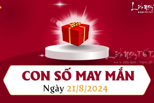 Con số may mắn hôm nay 21/8/2024 theo năm sinh: Con số hái TIỀN, hái LỘC