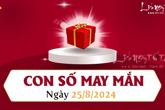Con số may mắn hôm nay 25/8/2024 theo năm sinh: Xem số PHÁT LỘC