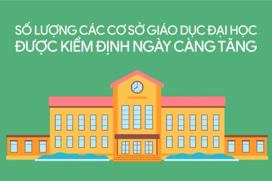 Infographic: Số cơ sở giáo dục đại học được kiểm định chất lượng tăng nhanh