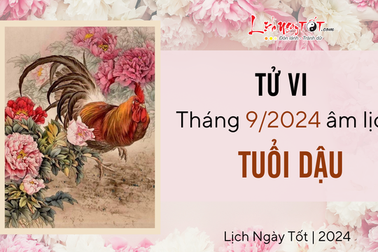 Tử vi tháng 9/2024 tuổi Dậu âm lịch: Vận trình hiển lộ bấp bênh, chưa được thảnh thơi