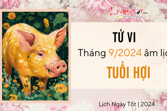 Tử vi tháng 9/2024 tuổi Hợi âm lịch: Vận khí được nâng đỡ, bớt phần vất vả