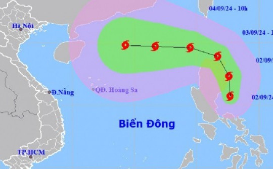 Bão Yagi đang hướng vào Biển Đông, khả năng đạt cường độ rất mạnh