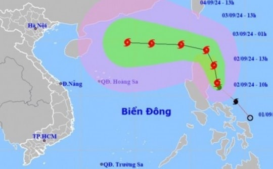 Bão Yagi khả năng mạnh lên giật cấp 15, có ảnh hưởng tới đất liền nước ta?