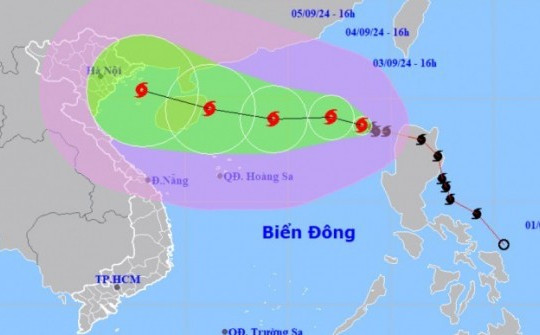 Bão số 3 khả năng đổ bộ trực tiếp vào miền Bắc với cường độ rất mạnh